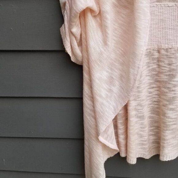 Ana Lightweight Light Pink Open Front Cardigan size Large - Picture 6 of 12